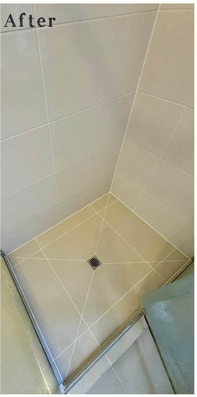 Bathroom after repair work in Cheltenham