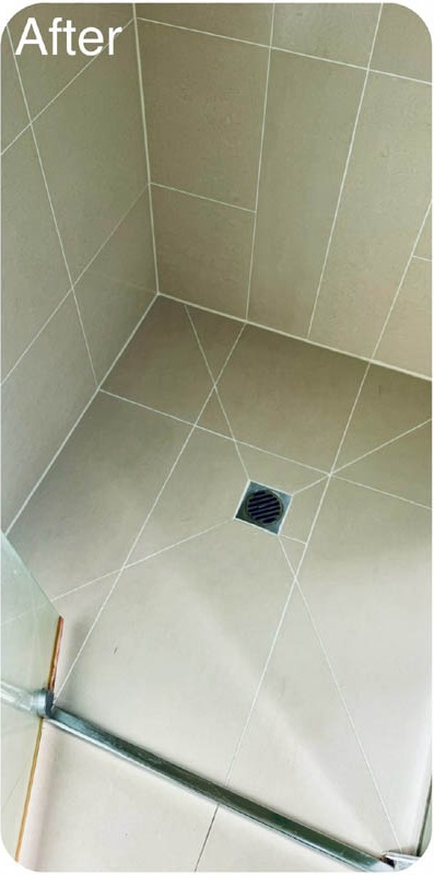 Bathroom after repair work in Mentone