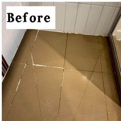 Bathroom repair before in Glen Waverley
